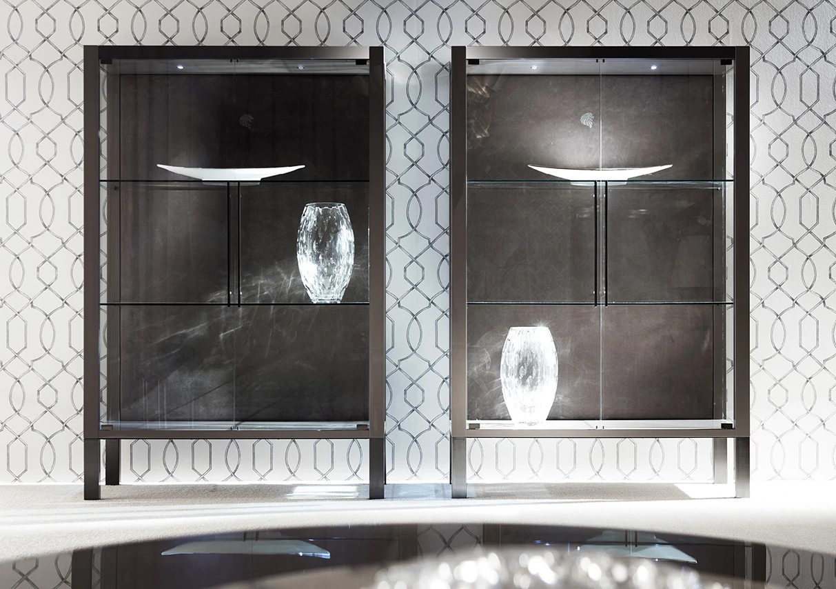Modern Home Furniture Living Room Wine Cabinet QMY-WC021 - Custom Wine Display Cabinets Manufacturer - Image 3