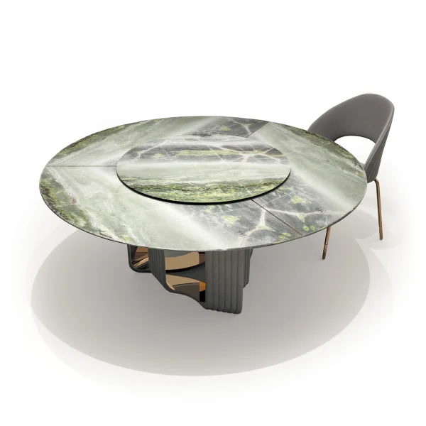 Modern Italian Dining Table QMY-DT002 - Custom Dining Room Tables Factory Supply, 1-MOQ Orders Available