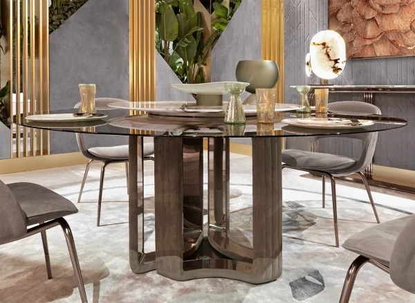 Modern Italian Dining Table QMY-DT002 - Custom Dining Room Tables Factory Supply, 1-MOQ Orders Available