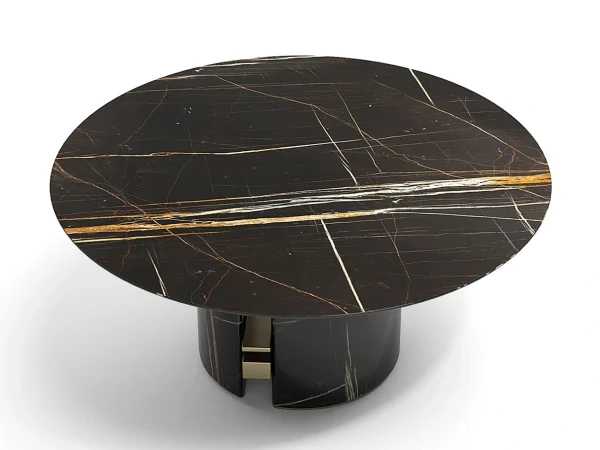 Modern Italian Luxury Natural Marble Dining Table QMY-DT027 - Bespoke Marble Dining Table Manufacturer Direct Supply
