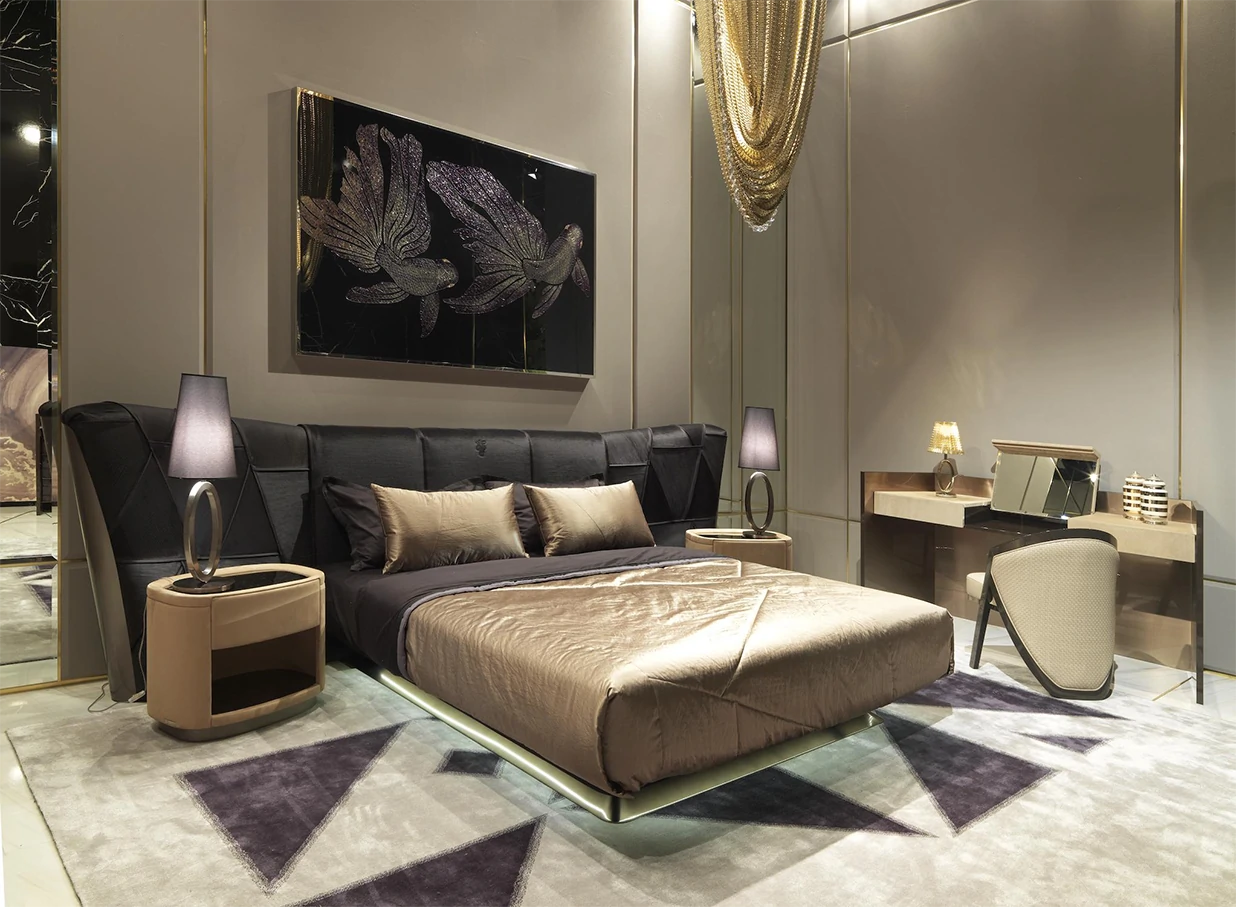 Modern Luxury Bedroom Furniture Dressing Table QMY-DR014 - Bespoke Modern Style Dressing Table Supply - Image 3