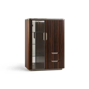 Modern Luxury Glass Wine Cabinet QMY-WC018 - Custom Alcohol Display Cabinet Manufacturer