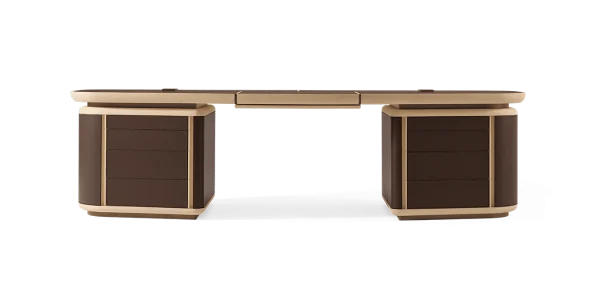 Modern Luxury Home Office Furniture Desk QMY-WD009 - Custom Office Desk Furniture Factory With Whole Office Solution Capabilities
