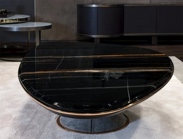 Modern Luxury Italian Marble Coffee Table QMY-CT031 - Custom Coffee Table Sets Manufacturer MOQ 1 pc Supply