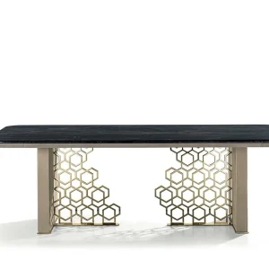 Modern Luxury Marble Dining Table QMY-DT020 - Bespoke Dining Room Tables Supply