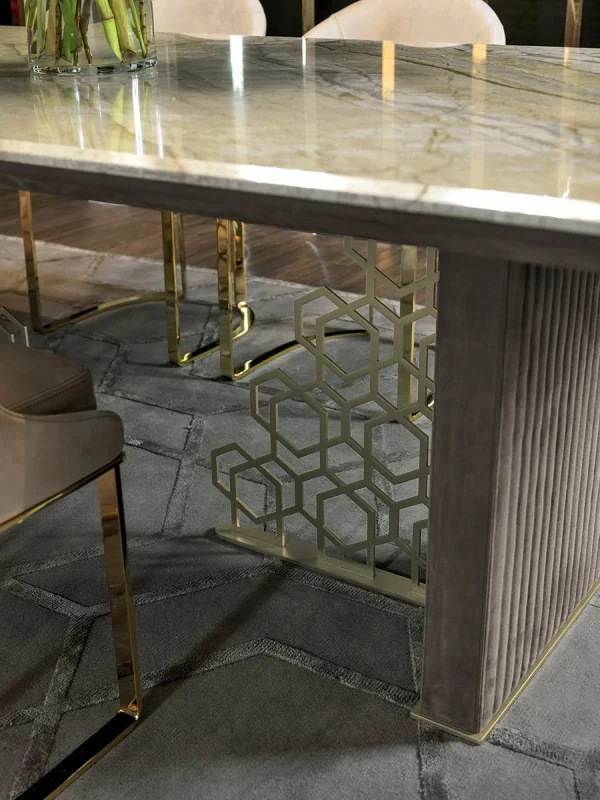 Modern Luxury Marble Dining Table QMY-DT020 - Bespoke Dining Room Tables Supply