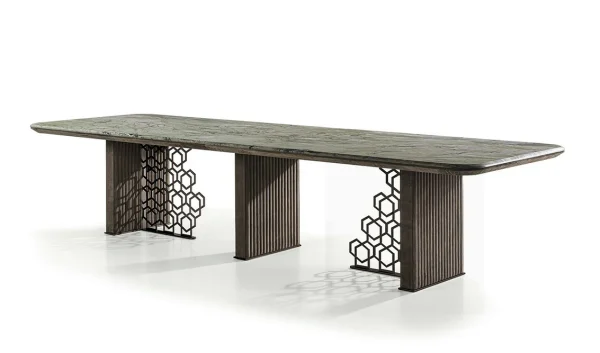 Modern Luxury Marble Dining Table QMY-DT020 - Bespoke Dining Room Tables Supply