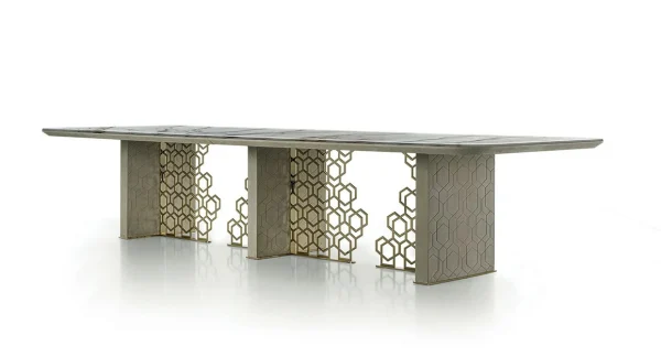 Modern Luxury Marble Dining Table QMY-DT020 - Bespoke Dining Room Tables Supply