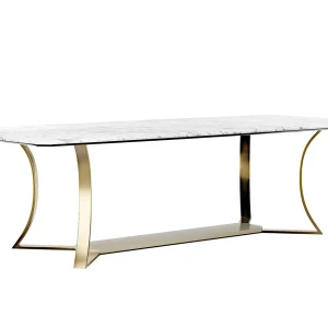 custom made marble dining table