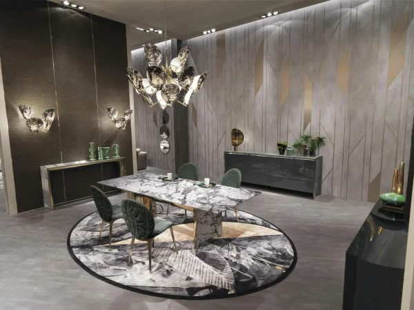 Modern Luxury Waterproof Dining Table QMY-DT004 - Perfect for Bespoke Dining Tables Projects