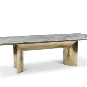 Modern Luxury Waterproof Dining Table QMY-DT004 - Perfect for Bespoke Dining Tables Projects