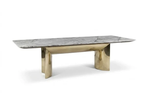 Modern Luxury Waterproof Dining Table QMY-DT004 - Perfect for Bespoke Dining Tables Projects