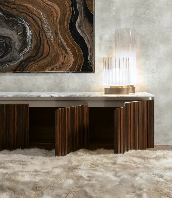Modern Luxury Wooden TV Stand QMY-SB018 - Wholesale Sideboards Manufacturer Direct Supply