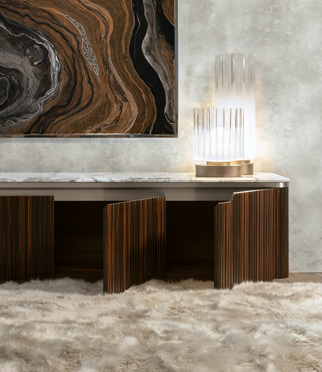 Modern Luxury Wooden TV Stand QMY-SB018 - Wholesale Sideboards Manufacturer Direct Supply - 画像 (3)