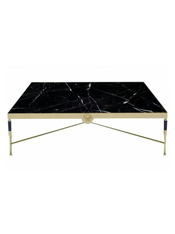 Modern Marble Gold Stainless Steel Frame Coffee Table QMY-CT021 - Wholesale Marble Coffee Tables Manufacturer