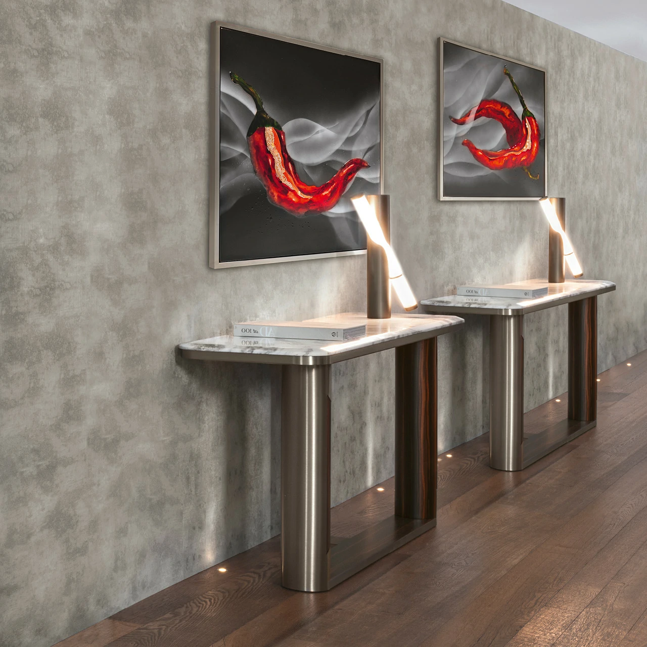 Modern Marble Top Console Table QMY-CS018 - Bespoke Hall Console Table Manufacturer - Image 4