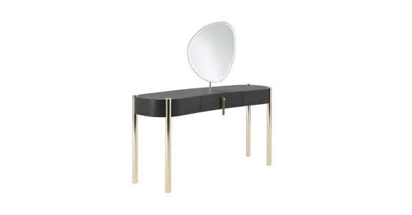 Modern Metal Bedroom Dressing Table QMY-DR015 - Bespoke White Dressing Table Factory Direct Supply