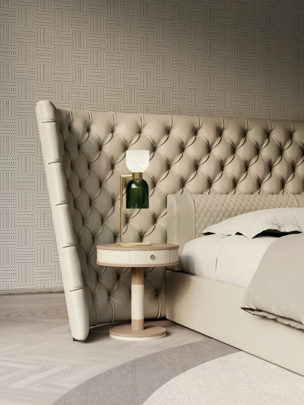 custom plywood bedside table
