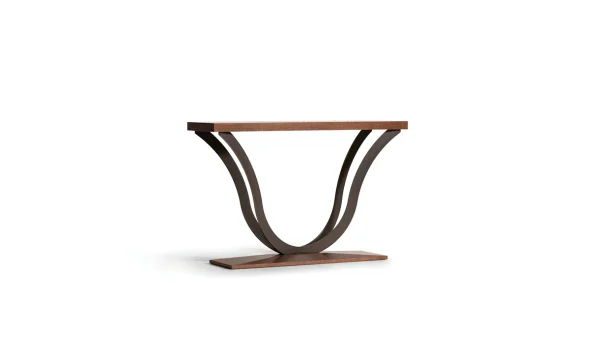 Modern Sculptural U-Curve Console Table QMY-CS025 - Bespoke Pedestal Entry Table Manufacturer Supply