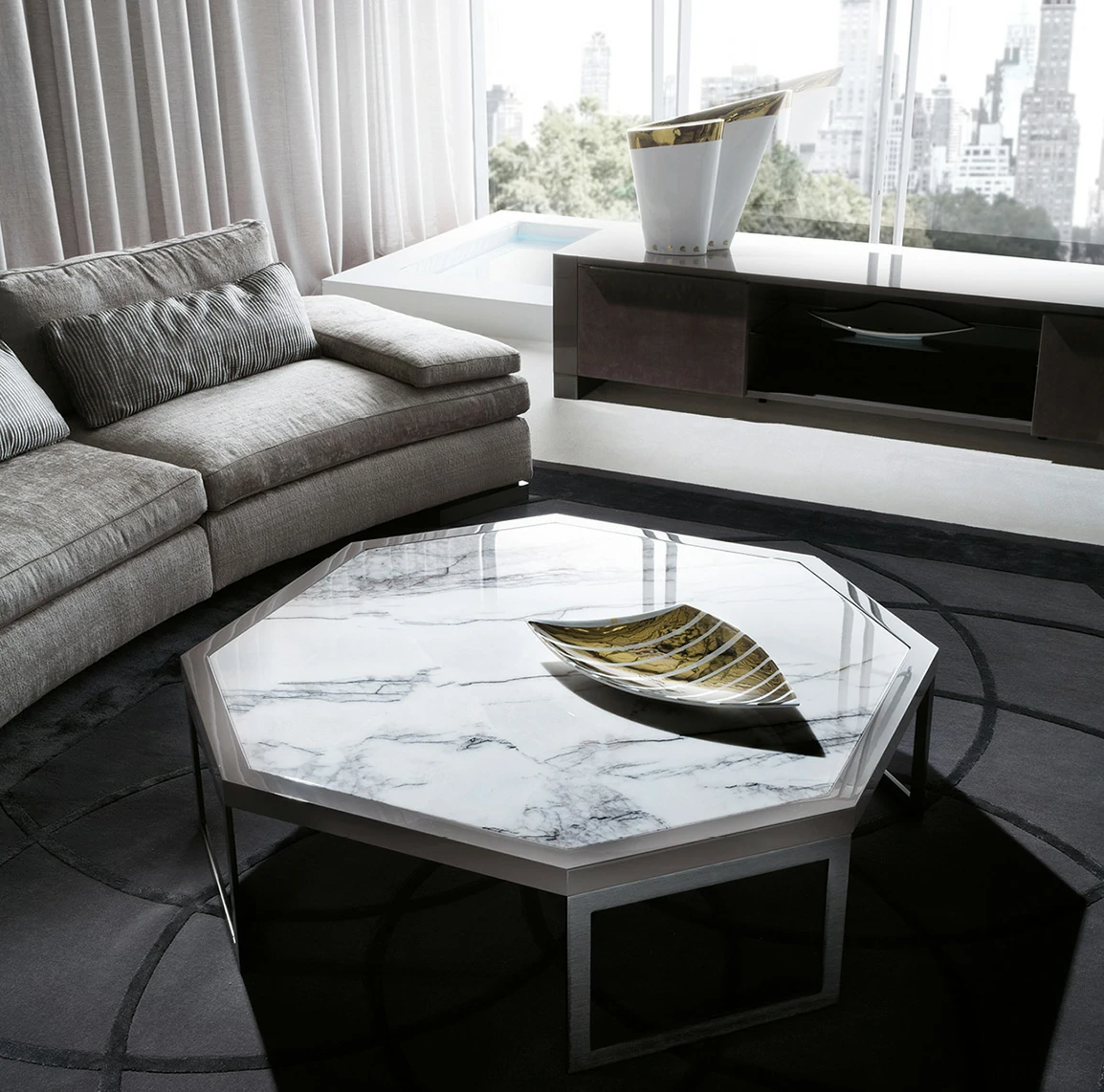Modern Simple TV Stand QMY-SB022 - Custom Made TV Stand Factory Direct Supply Low 1-MOQ - 画像 (3)