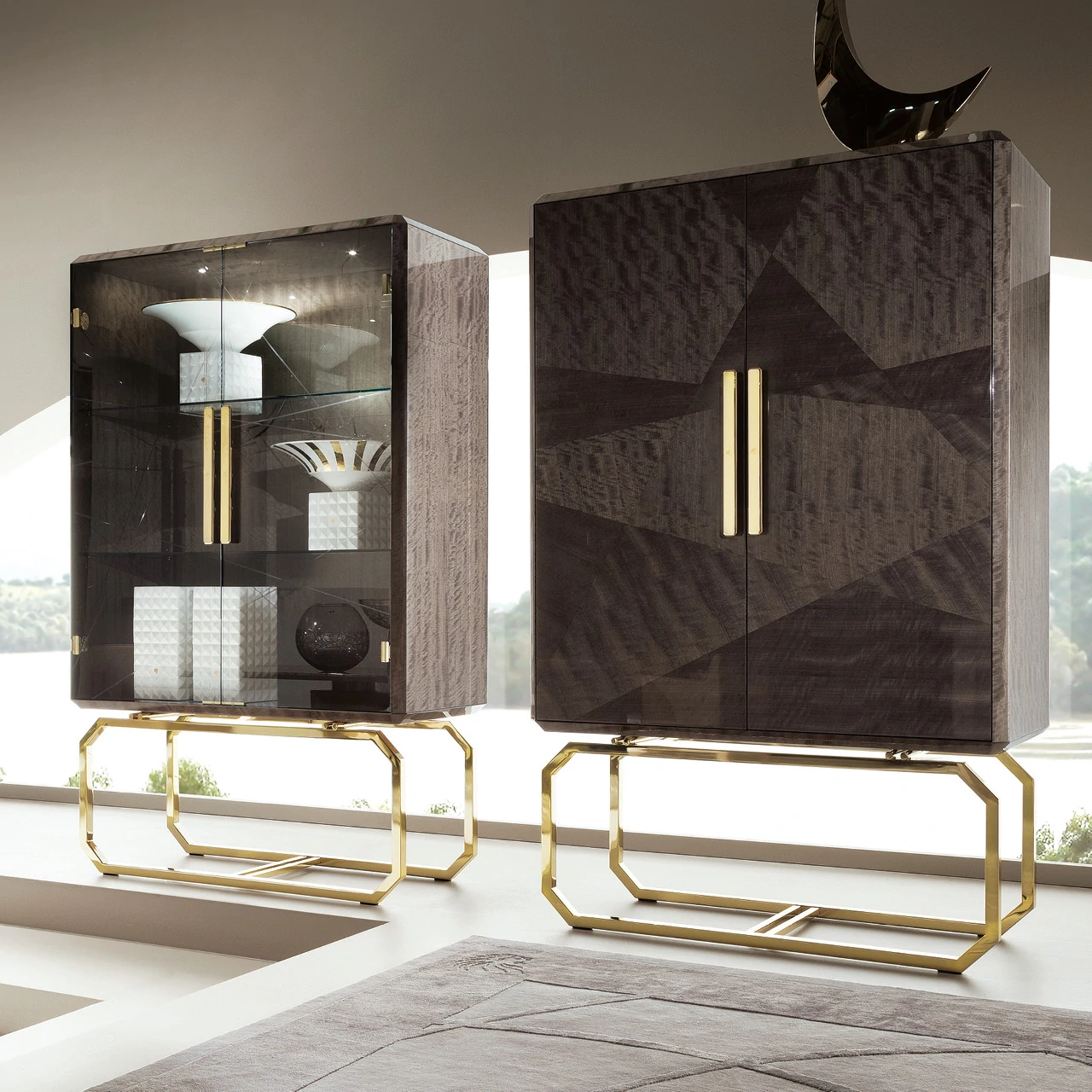 Modern Solid Wood Wine Cabinet QMY-WC020 - Custom Wood Wine Cabinet Supplier, Foshan, China - Image 5