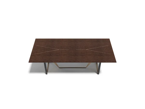 Modern Style Luxury Top Wood Cover Dining Table QMY-DT028 - Custom Wood Dining Tables For Residential Projects