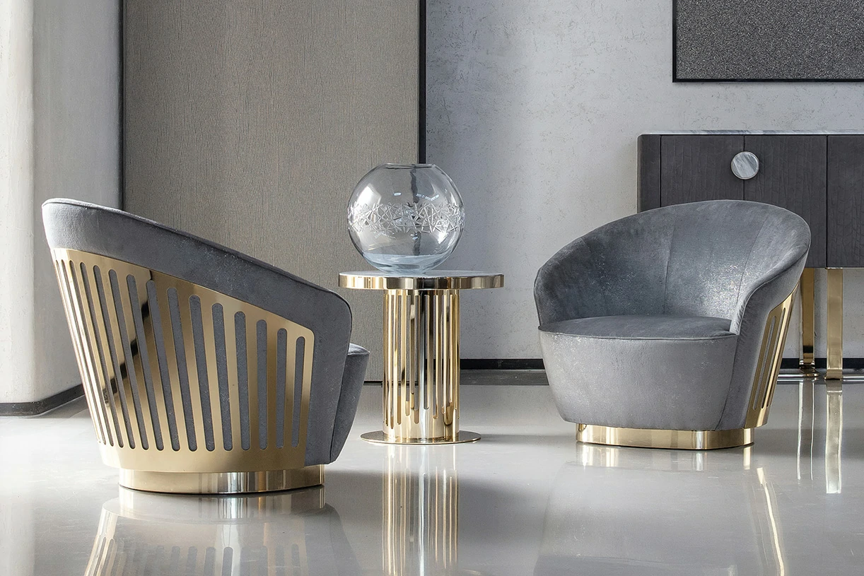 Nordic Style Round Marble Luxury Coffee Table QMY-CT020 - Custom Coffee Table Designs Factory Direct Supply - Image 3