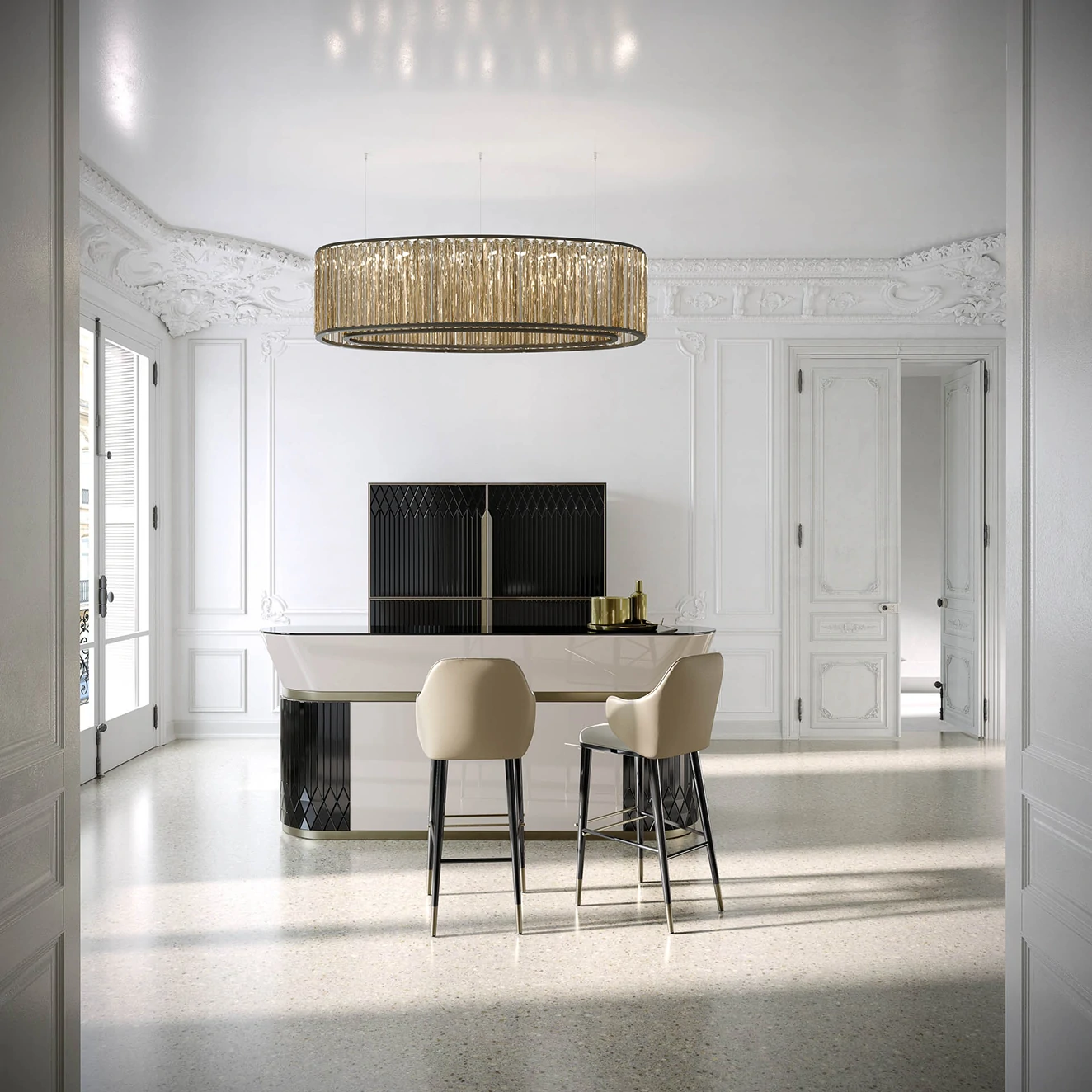 Postmodern Light Luxury Wine Cabinet QMY-WC026 - Modern Wine Display Cabinet Manufacturer Direct Supply - Image 6