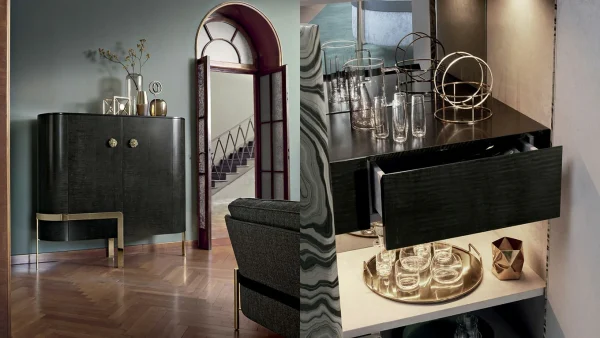 Premium Villa Restaurant Wine Cabinet QMY-WC009 - Custom Wine Cabinets Suppliers, Whole Restaurant Solution