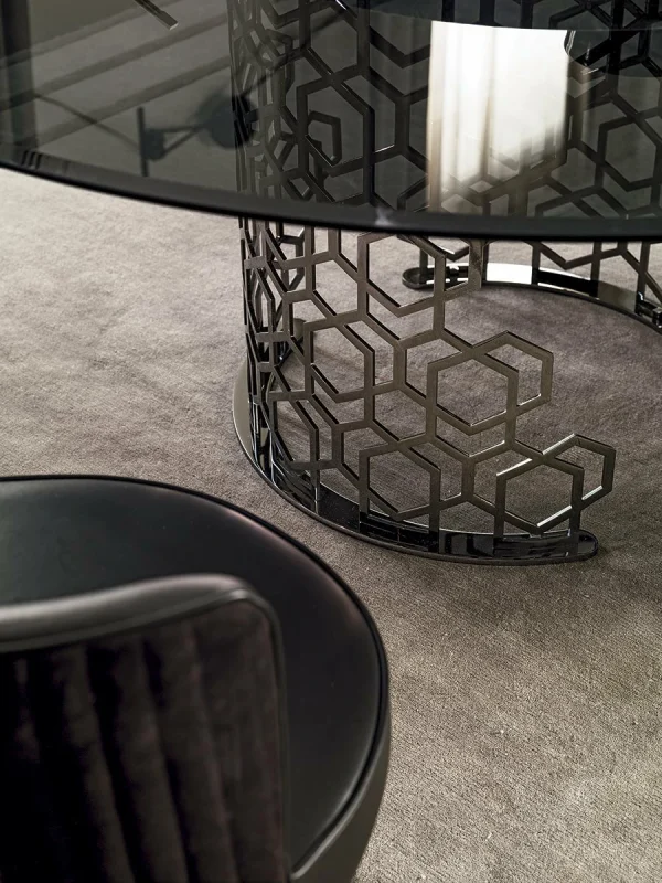 Round Marble Top Dining Table QMY-DT022 - Customized Dining Table Manufacturer Supply