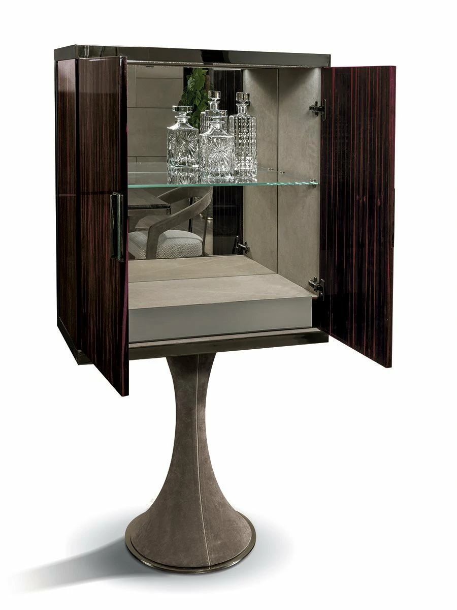 Vintage Luxury Design Wine Showcase Cabinet QMY-WC013 - Bespoke Wine Cabinets Manufacturer, 1-MOQ Orders Furniture Factory - Image 4