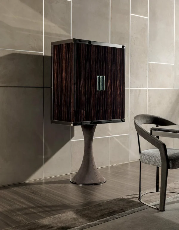 Vintage Luxury Design Wine Showcase Cabinet QMY-WC013 - Bespoke Wine Cabinets Manufacturer, 1-MOQ Orders Furniture Factory
