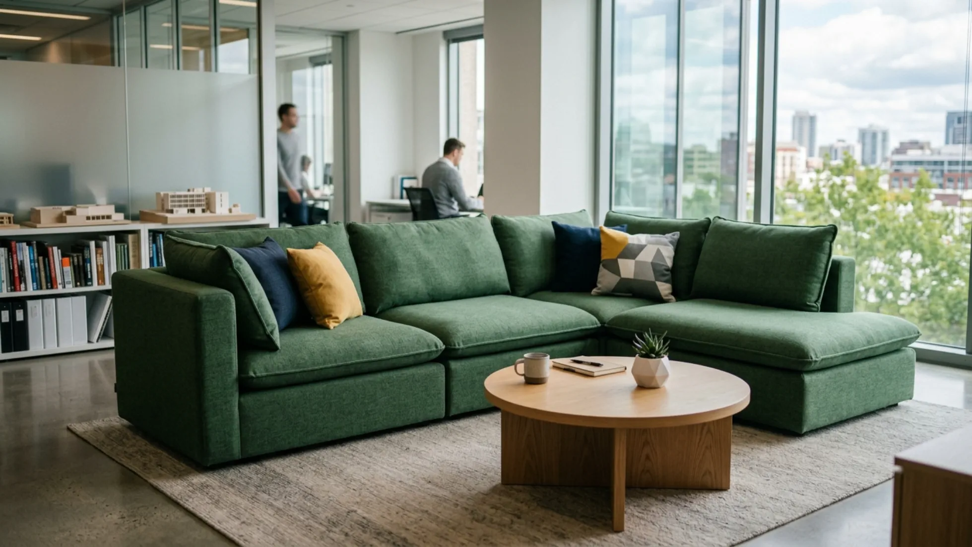 office public space sofa