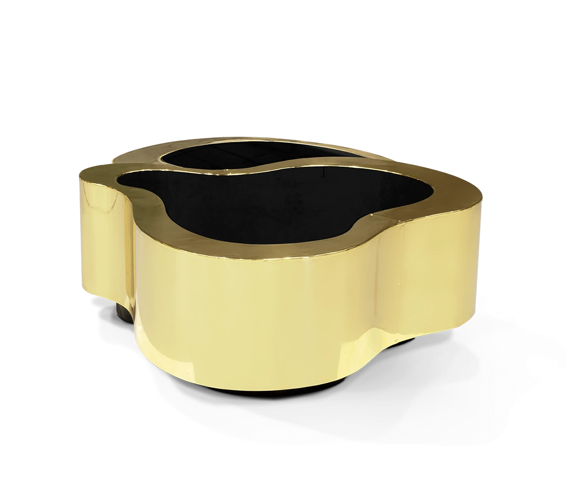 Contemporary Golden Stainless Steel Coffee Table QMY-CT047 - Custom Steel Coffee Table Manufacturer - Imagen 4