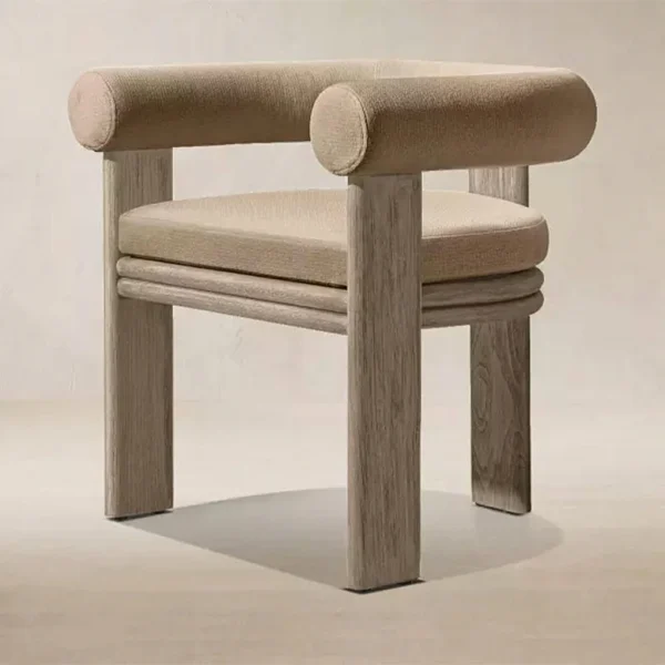 Custom Modern Teak Wood Outdoor Dining Chairs QMY-ODDC004 -Custom Outdoor Patio Dining Chair Low MOQ 1 pcs