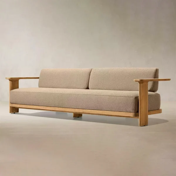 Wholesale Wooden Based Outdoor Sofa, Chicasa, QMY-ODSF006