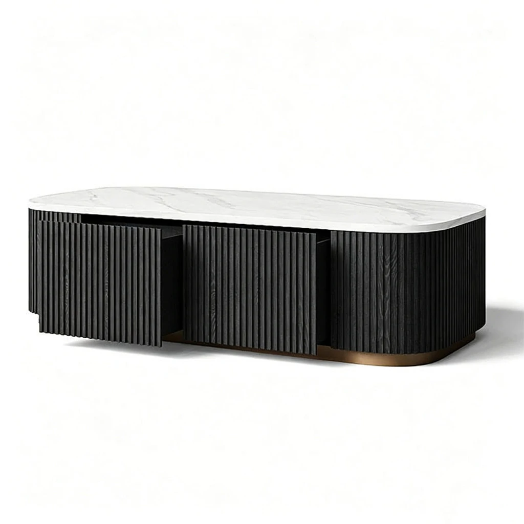Customized Outdoor Furniture Set Modern Garden Coffee Table QMY-ODCT003 - Custom Outdoor Coffee Tables Furniture Supplier - Image 4