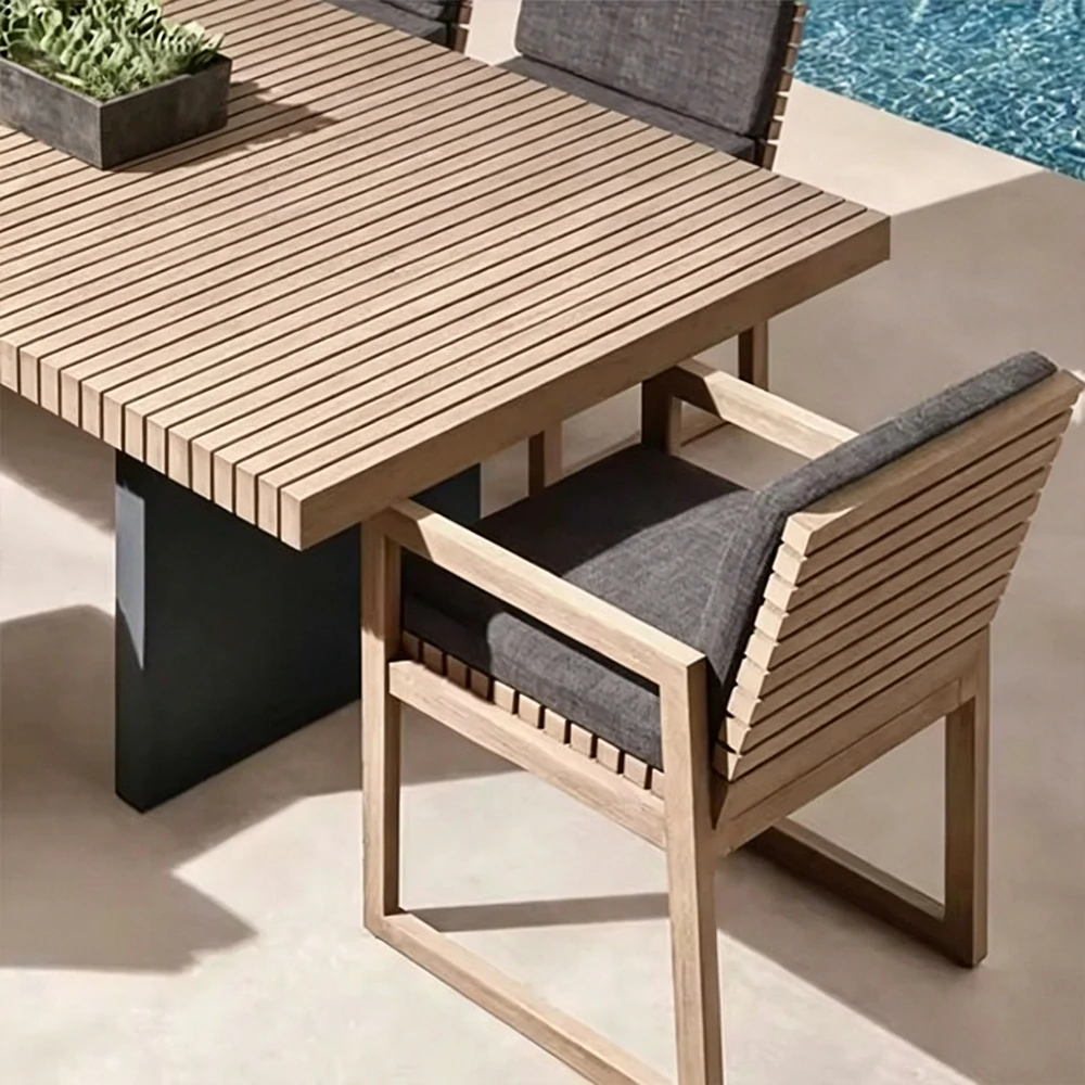 Wholesale Outdoor Dining Chair, Slatted Back Design QMY-ODDC015 - Image 5