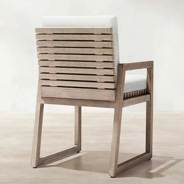 Wholesale Outdoor Dining Chair, Slatted Back Design QMY-ODDC015