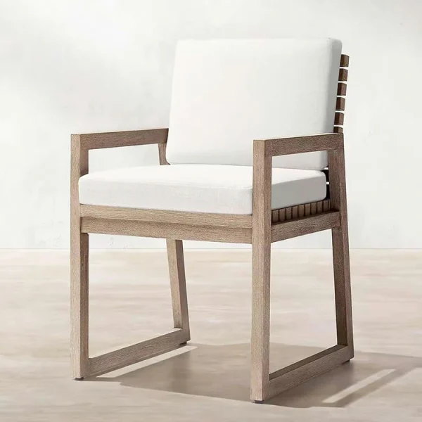 Wholesale Outdoor Dining Chair, Slatted Back Design QMY-ODDC015
