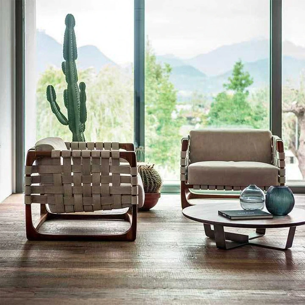 Elegant Outdoor Comfort Season Outdoor Leisure Chair QMY-ODLC002 - Bespoke Outdoor Lounge Chairs Supplier Low MOQ 1 pcs - 画像 (3)
