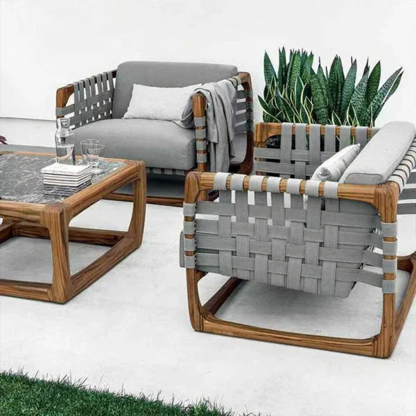 Elegant Outdoor Comfort Season Outdoor Leisure Chair QMY-ODLC002 - Bespoke Outdoor Lounge Chairs Supplier Low MOQ 1 pcs