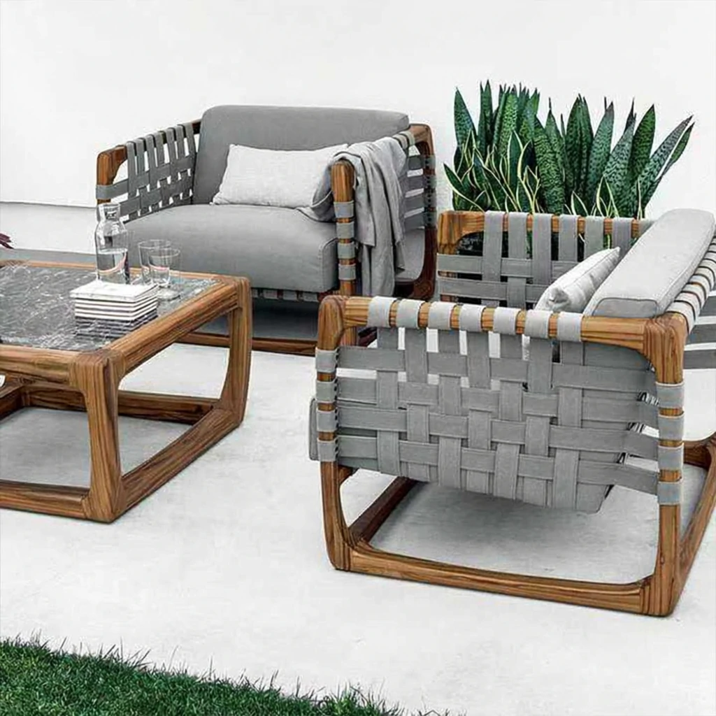 Elegant Outdoor Comfort Season Outdoor Leisure Chair QMY-ODLC002 - Bespoke Outdoor Lounge Chairs Supplier Low MOQ 1 pcs - 画像 (6)
