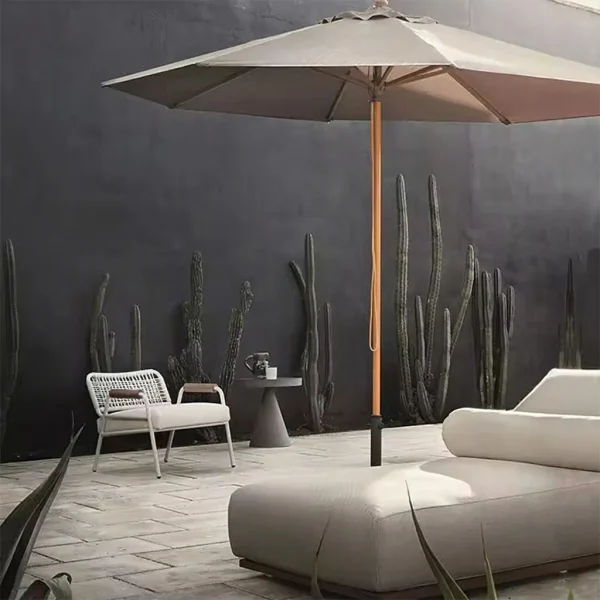 Custom Outdoor Chaise Lounge with Pillow,  Waterproof QMY-ODSL007