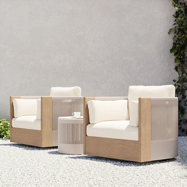 wholesale wood outdoor sofa