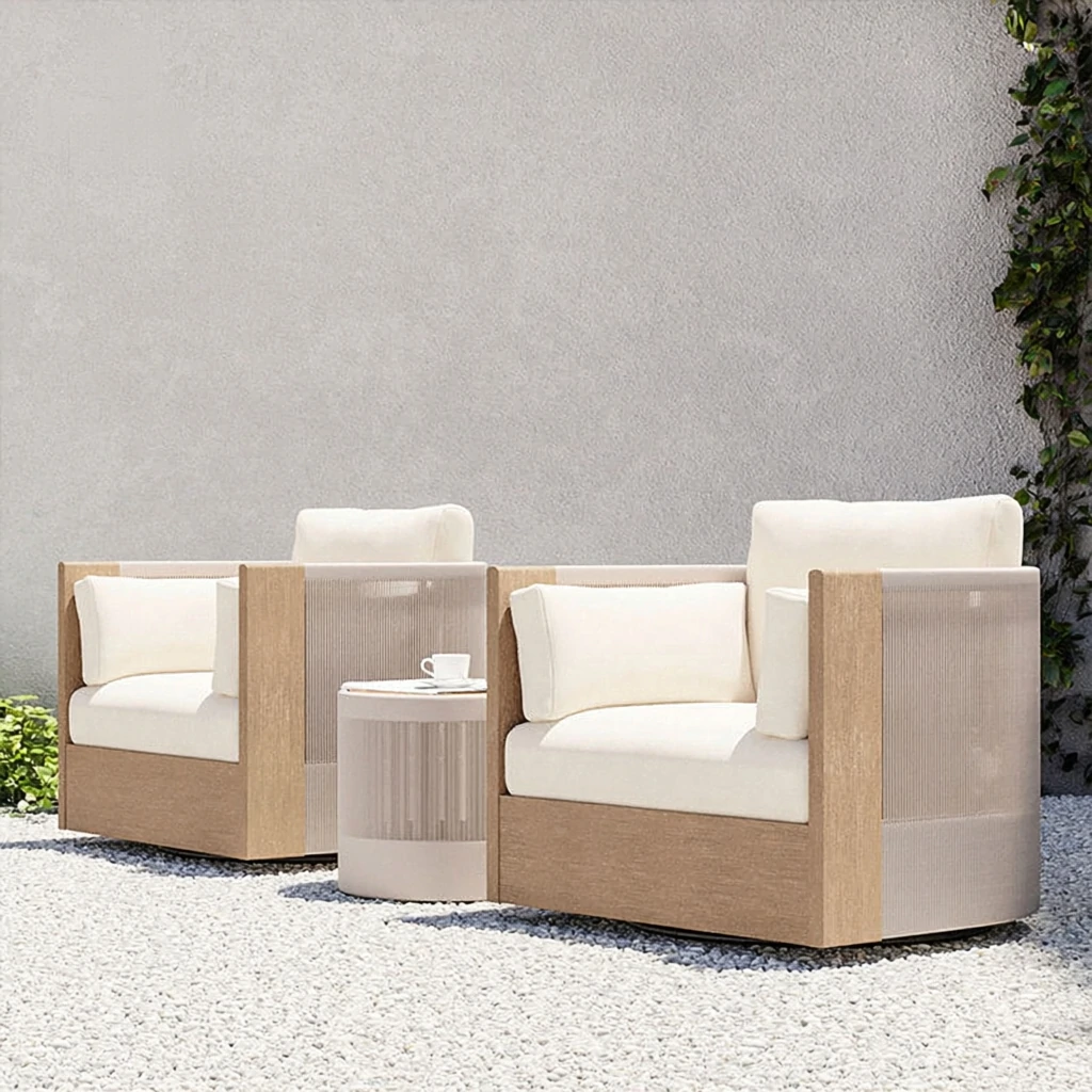 wholesale wood outdoor sofa