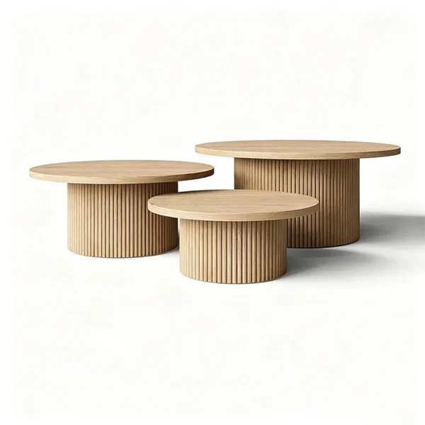 round coffee table set