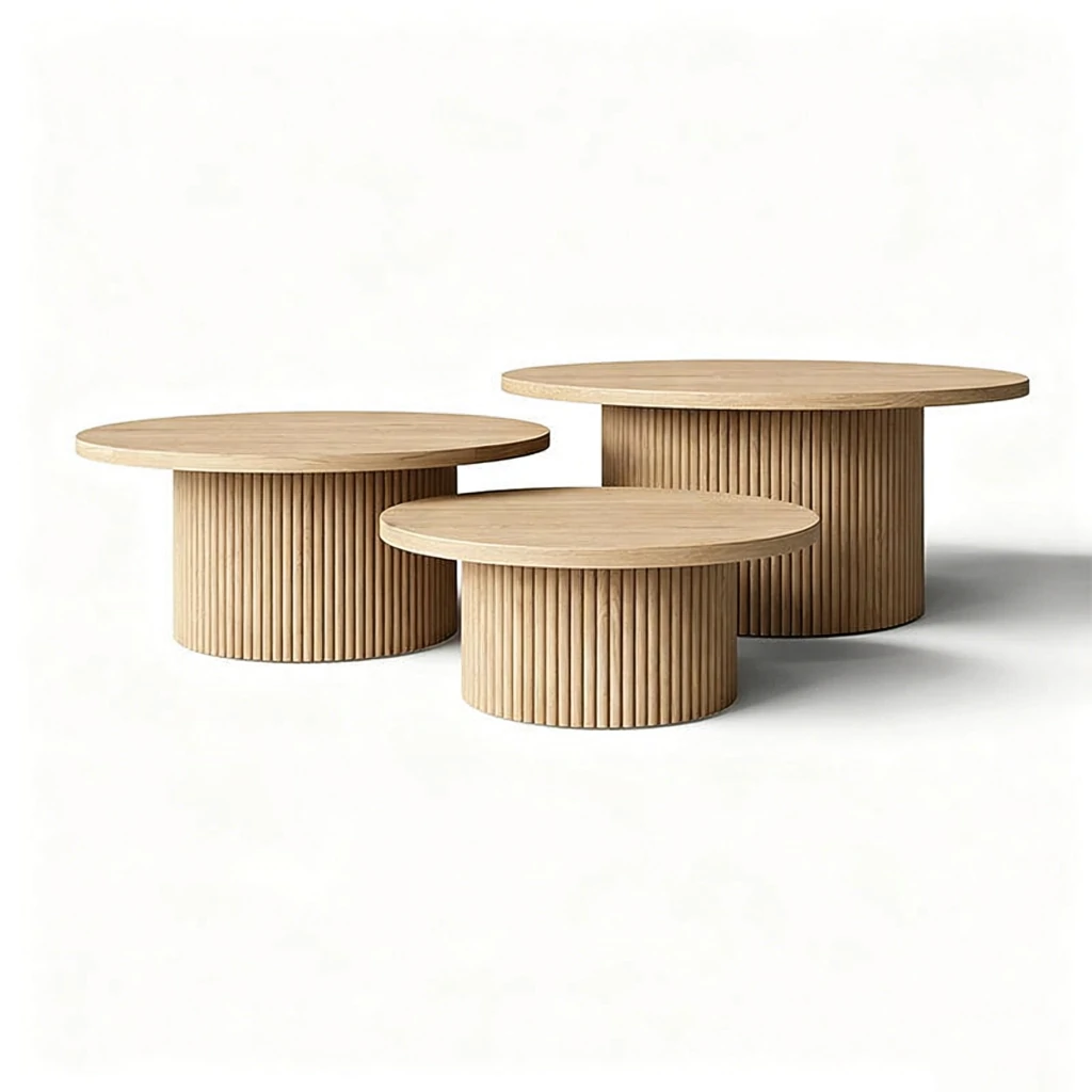 round coffee table set