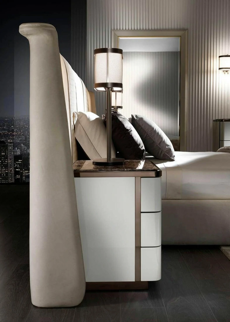 Hotel Luxury Queen Beautiful Bed QMY-BE036 - Custom Oversized Beds Manufacturer Supply - الصورة 6