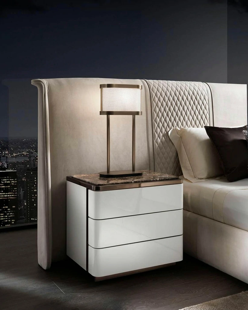 Hotel Luxury Queen Beautiful Bed QMY-BE036 - Custom Oversized Beds Manufacturer Supply - الصورة 5